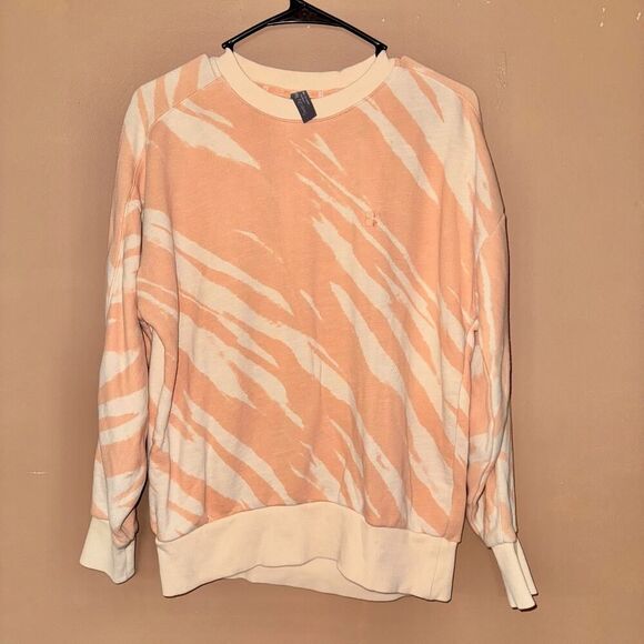Sweaty Betty Zebra Striped Nectarine Orange Sweater - XS - Picture 5 of 9
